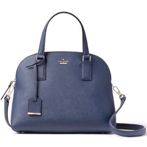 KATE SPADE Cameron Street Lottie Navy Saffiano Satchel